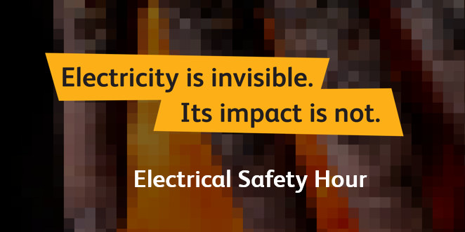 "Electricity is invisible. Its impact is not" logo.